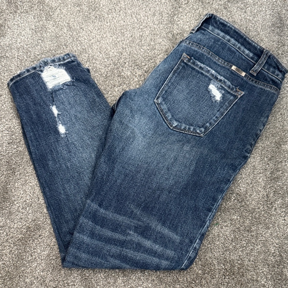 KanCan Dark Indigo Boyfriend Jeans